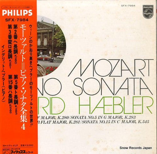 HAEBLER, INGRID mozart; piano sonatas k.280/k.283/k.281/k.545 SFX-7984