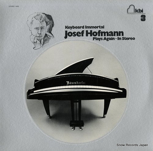 HOFMANN, JOSEF keyboard immortal 3 plays again-in stereo A003