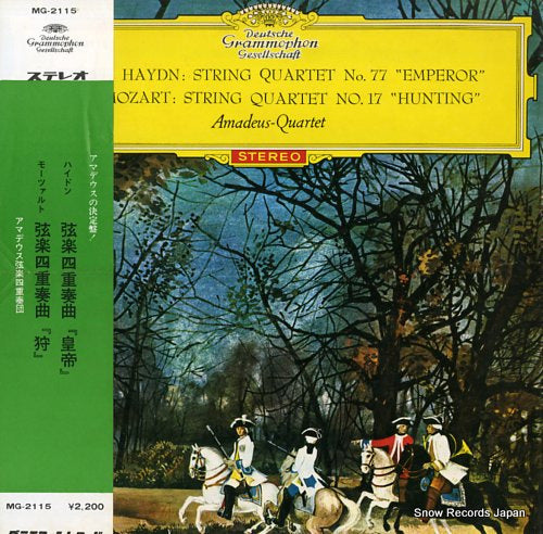 AMADEUS QUARTET haydn; string quartet no.77 "emperor" MG-2115