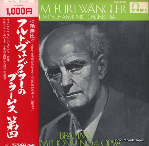FURTWANGLER, WILHELM brahms; symphony no.4, op.98 FCM-54(M)