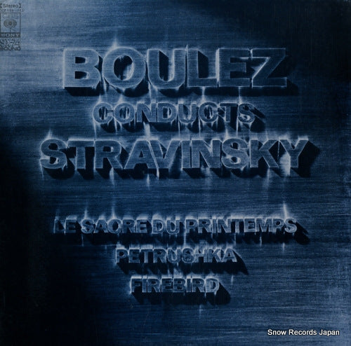 BOULEZ, PIERRE boulez conducts stravinsky SOCZ159-161