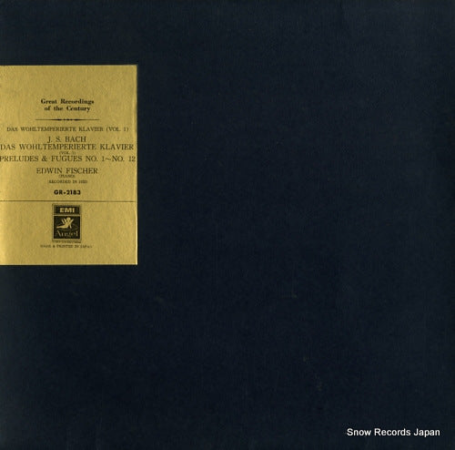 FISCHER, EDWIN bach; das wohltemperierte klavier vol.1 GR-2183