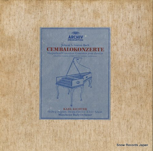 RICHTER, KARL bach; cembalokonzerte 2722009 / 2564039-43