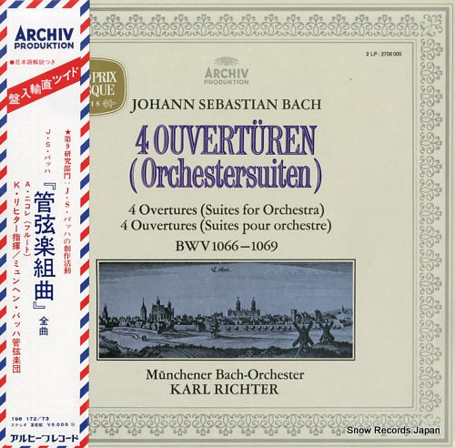 RICHTER, KARL bach; 4 ouverturen bwv1066-1069 2708005 / 198172/73