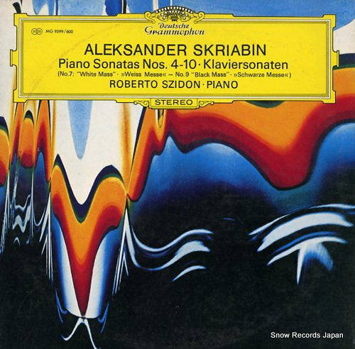 SZIDON, ROBERTO skriabin; piano sonatas nos. 4-10 MG9599/600