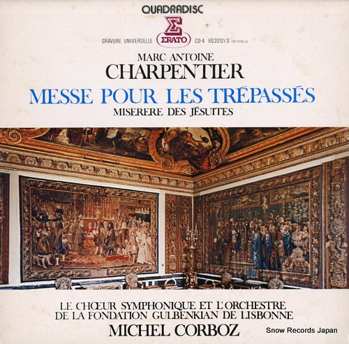 CORBOZ, MICHEL charpentier; messe pour les trepasses EQ2012/3