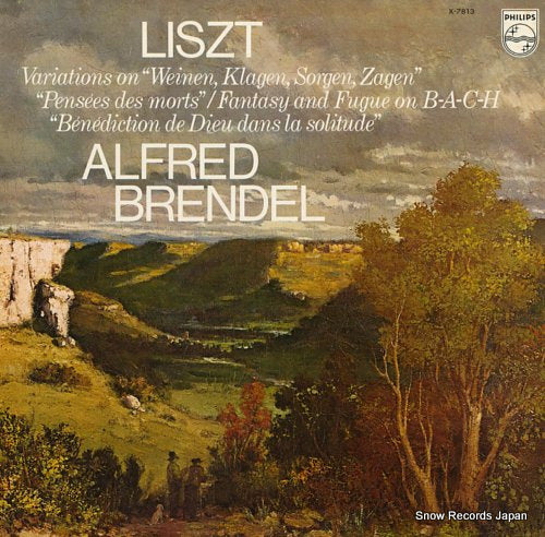 BRENDEL, ALFRED liszt; variations on "weinen, klagen, sorgen, zagen" X-7813