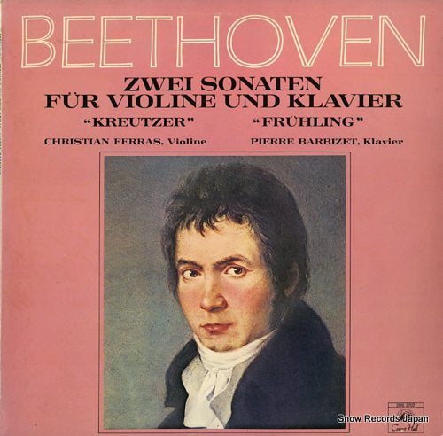FERRAS, CHRISTIAN beethoven; zwei sonaten fur violine und klavier SMS2702