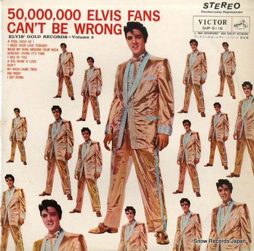 PRESLEY, ELVIS elvis' gold records , vol.2 SHP-5116