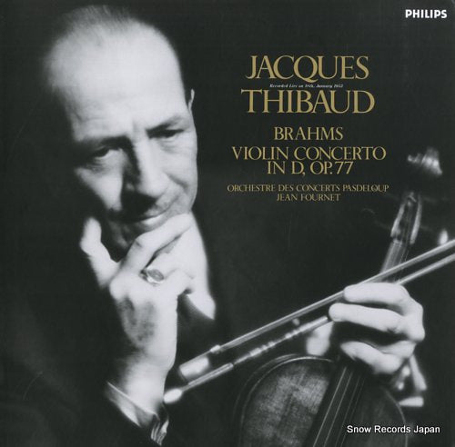 THIBAUD, JACQUES brahms; violin concerto in d, op.77 27PC-87(M)