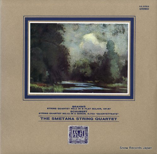 SMETANA STRING QUARTET, THE brahms; string quartet no.3 in b flat major, op.67 AA-9290