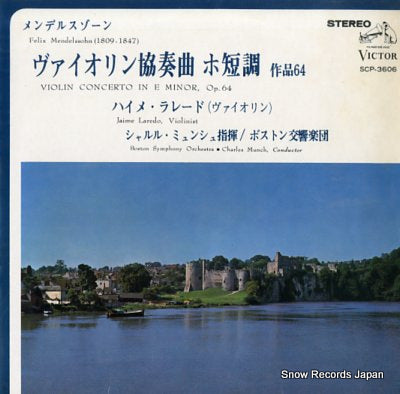 LAREDO, JAIME (VIOLINIST) mendelssohn; violin concerto in e minor, op.64 SCP-3606
