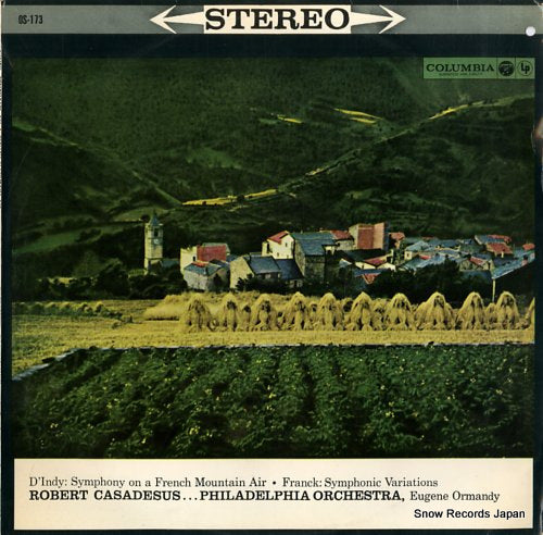 CASADESUS, ROBERT d'indy; symphony on a french mountain air OS-173