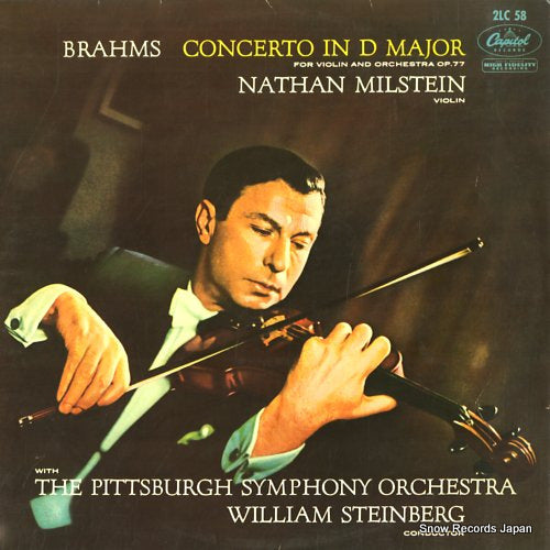 MILSTEIN, NATHAN brahms; concerto in d major 2LC58
