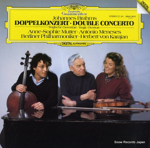 KARAJAN, HERBERT VON brahms; double concerto, tragic overture 28MG0643