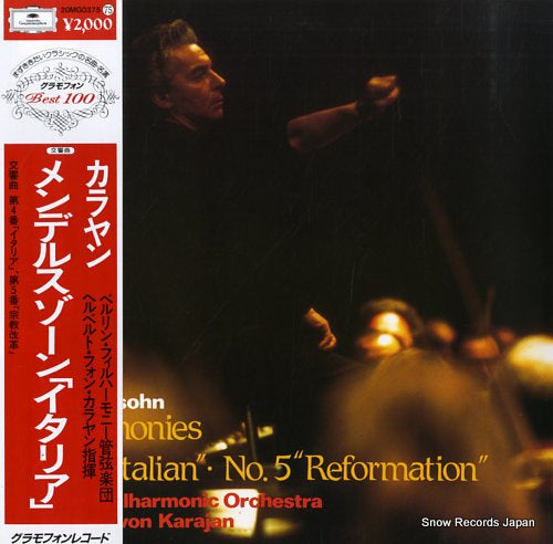 KARAJAN, HERBERT VON mendelssohn; symphonies no.4 "italian" 20MG0375