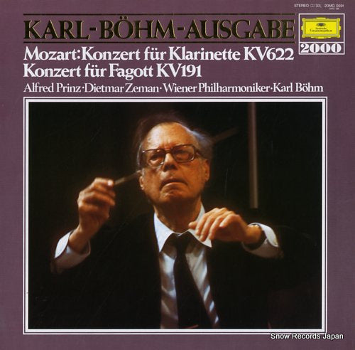 BOHM, KARL mozart; konzert fur klarinette and fagott 20MG0591