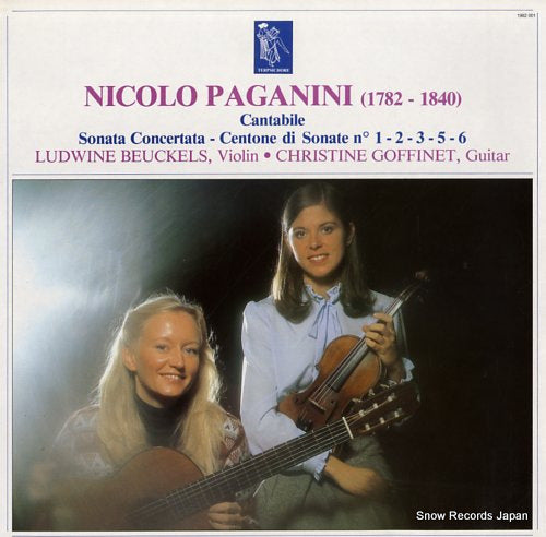 BEUCKELS, LUDWINE, AND CHRISTINE GOFFINET paganini; cantabile, sonata concertata 1982001/FONC-8022