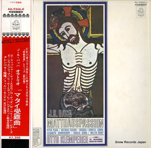 KLEMPERER, OTTO bach; matthauspassion AA.9366.D