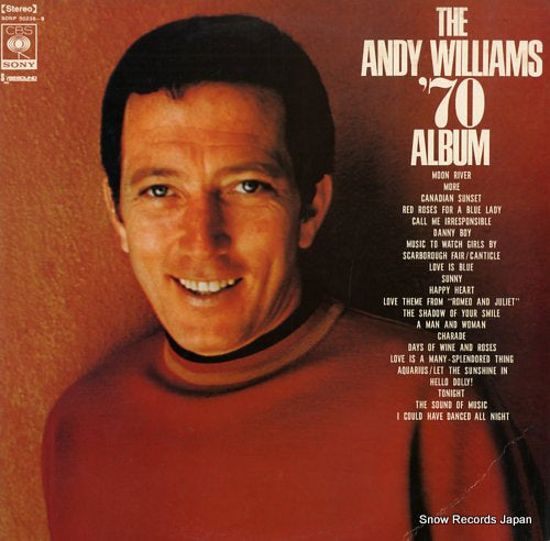 WILLIAMS, ANDY the andy williams '70 album SONP50238