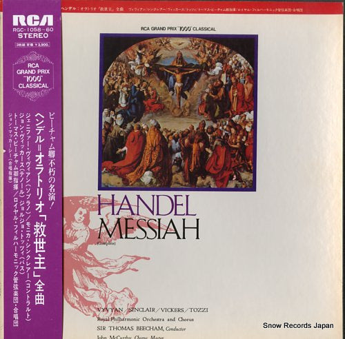 BEECHAM, THOMAS handel; messiah (complete) RGC-1058-60