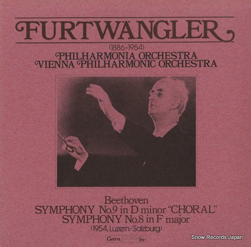 FURTWANGLER, WILHELM beethoven; symphony no.9 in d minor "choral" K19C-21/2