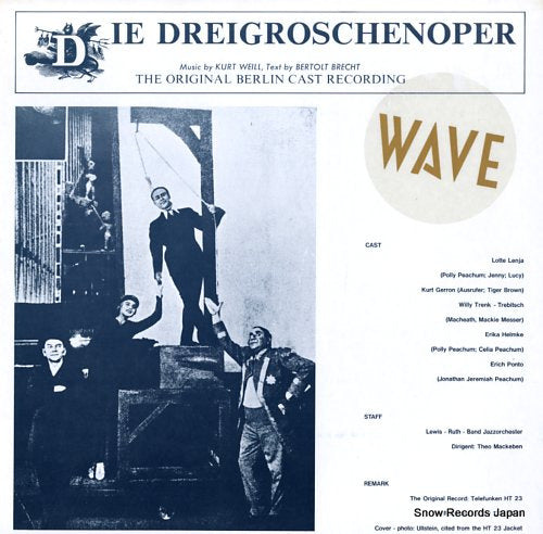WEILL, KURT die dreigroschenoper MFPL-C-83901
