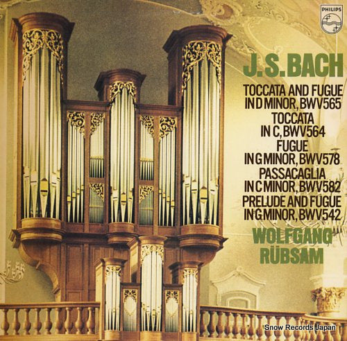 RUBSAM, WOLFGANG bach; toccata and fugue in d minor, bwv565 13PC-158