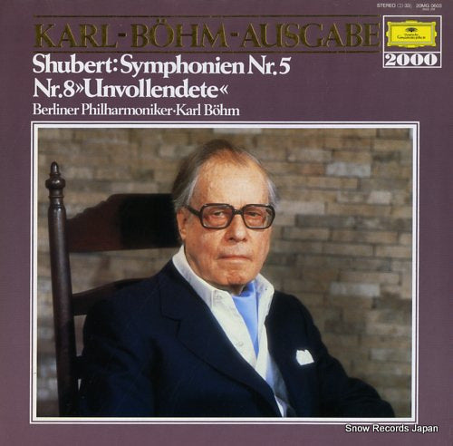 BOHM, KARL schubert; symphonien nr.5 & nr.8 "unvollendete" 20MG0603