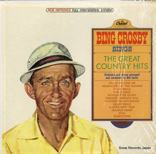 CROSBY, BING bing crosby sings the great country hits ST2346