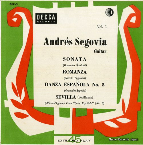 SEGOVIA, ANDRES vol.1 DEP-5