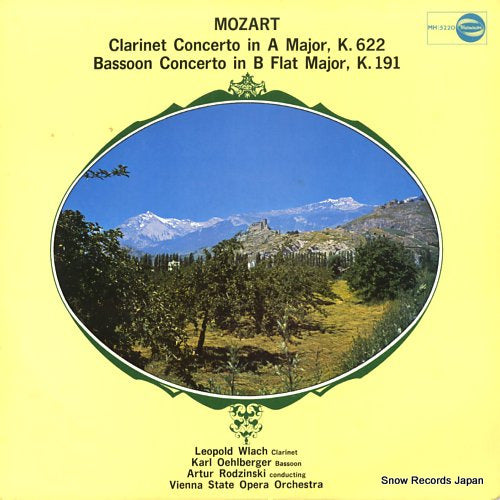 WLACH, LEOPOLD mozart; clarinet concerto in a major, k.622 MH5220