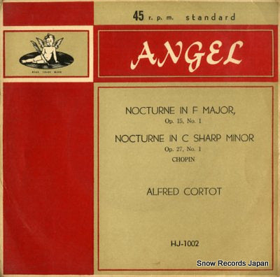CORTOT, ALFRED chopin; nocturne in f major, op.15, no.1 HJ-1002