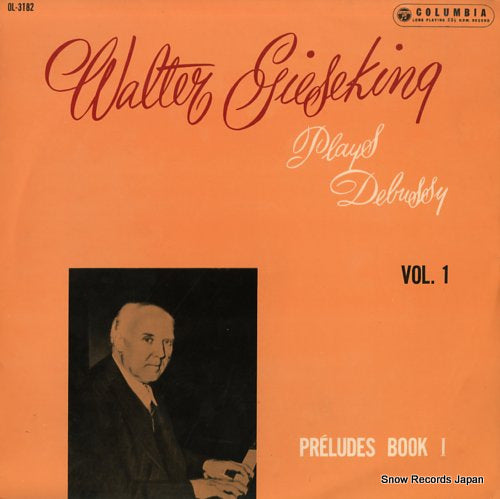GIESEKING, WALTER plays debussy vol.1 preludes book 1 OL-3182