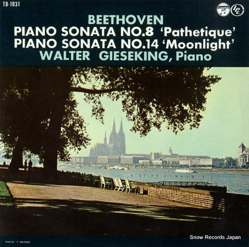 GIESEKING, WALTER beethoven; piano sonata no.8 "pathetique" TD-1031
