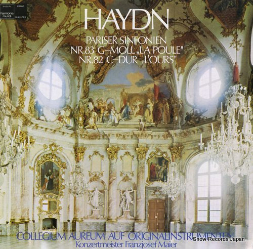 COLLEGIUM AUREUM haydn; pariser sinfonien "la poule" "l'ours" ULS-3175-H