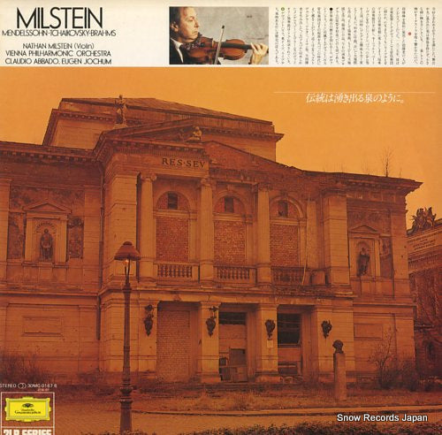 MILSTEIN, NATHAN mendelssohn/tchaikovsky/brahms; violin concerto 30MG0167/8