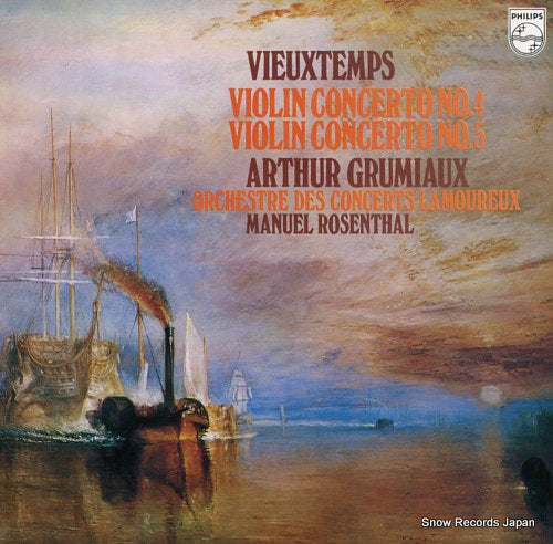 GRUMIAUX, ARTHUR vieuxtemps; violin concerto no.4 & no.5 13PC-244