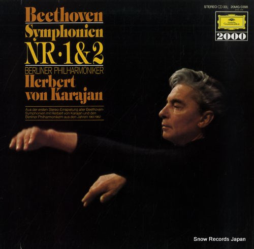KARAJAN, HERBERT VON beethoven; symphonien nr.1 & 2 20MG0398