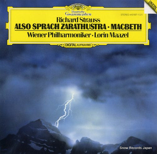 MAAZEL, LORIN richard strauss; also sprach zarathustra, macbeth 410597-1
