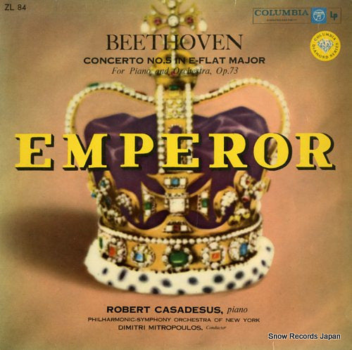 CASADESUS, ROBERT beethoven; piano concerto no.5 "emperor" ZL84