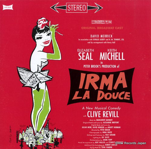 ORIGINAL BROADWAY CAST irma la douce AOS2029