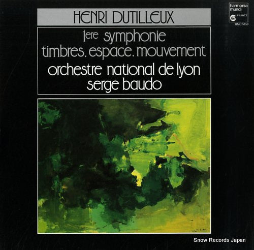 BAUDO, SERGE henri dutilleux; 1ere symphonie HMC5159