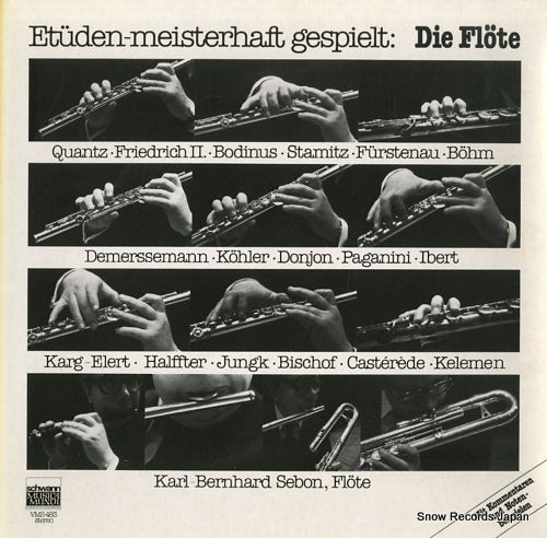 SEBON, KARL-BERNHARD etuden-meisterhaft gespielt: die flote VMS483