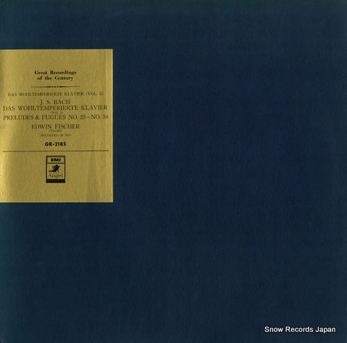 FISCHER, EDWIN bach; das wohl temperierte klavier-vol.ii GR-2185