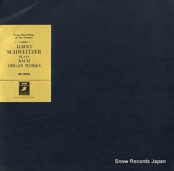 SCHWEITZER, ALBERT plays bach organ works GR-2090