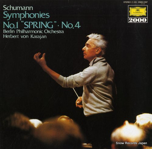 KARAJAN, HERBERT VON schumann; symphonies no.1 "spring", no.4 20MG0397