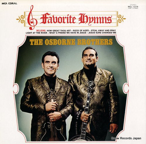 OSBORNE BROTHERS, THE favorite hymns MCL-1078