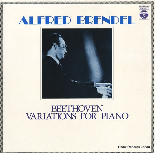 BRENDEL, ALFRED beethoven; variations for piano OC-7221-VX