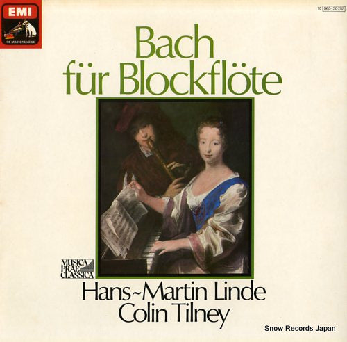 LINDE, HANS-MARTIN bach fur blockflote 1C065-30757